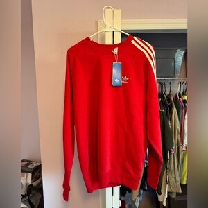 Adidas Originals Mens Lg 3-stripes Long Sleeve Crew Neck Sweatshirt IM4508. NWT